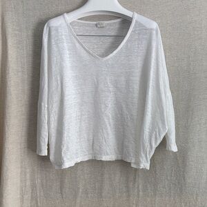 Poetry Linen Dolman Top